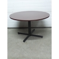 Cherry 48 in. Round Meeting Table w Black Base Cherry 48 in. Round Meeting Table w Black Base